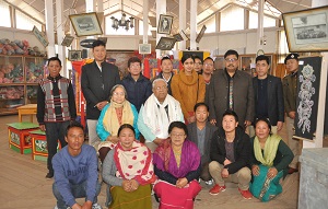 The Governor of Arunachal Pradesh Shri P.B. Acharya with Craft Masters at Bomdila on  8th  April 2017. 